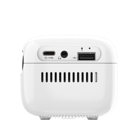 Mini projecteur Android 13 avec lampe LED 4K Full HD, portable, pour la maison/le cinéma en plein air, Android TV/Netflix, 2 Go de RAM, lampe DLP