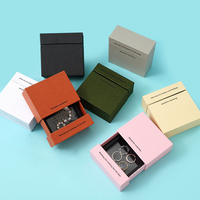 Boîte cadeau écologique personnalisée avec logo, recyclable, faite à la main, revêtement UV, fermeture magnétique pour bijoux, collier, bracelet, bagues, en papier