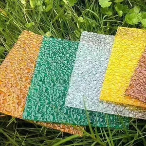 China 1mm 4x8 claro Transparente Fosco Pc Em Relevo Policarbonato Rolo De Folha Sólido Policarbonato - Product Image 3