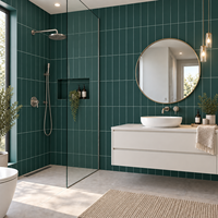 Panneau mural SPC à noyau solide et système de clic, revêtement mural étanche pour zones de douche, cuisines et projets de murs décoratifs