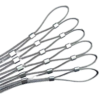 SUS 304 316 fil d'acier inoxydable 316L virole Flexible corde maille garde-corps extérieur Protection Cages à oiseaux volière/Zoo Net
