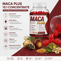 Gummies Maca Plus OEM Marque Privée pour l'Amélioration et l'Augmentation des Fesses et des Hanches chez la Femme avec Tribulus, Aguaje, Fenugrec – 60 Comprimés