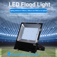 Projecteur LED extérieur étanche IP65 haute puissance 200W 26000lm 110° d'angle de faisceau CRI 85 en aluminium