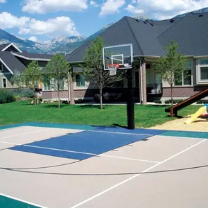 24'X26' 624pcs Antislip DIY your backyard court outdoor interlocking basketball court flooring tiles tennis field
