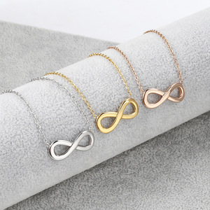 Collana anello Moebius collana Infinity lettera 8 collana di moda uomo e donna - Product Image 2