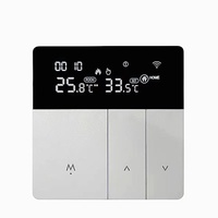 Tuya Düğmeli Termostat WiFi APP Uzaktan Kumanda, Elektrikli Su Yerden Isıtma Kazan Paneli Evrensel Kullanım için PC Malzemeli