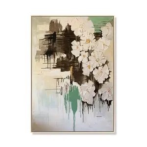 수제 그림 아트 벽 사용자 정의 호텔 홈 장식 그림 현대 캔버스 꽃 유화