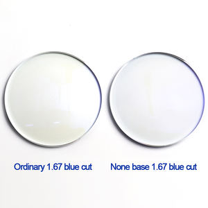안티 블루 라이트 차단 1.67 없음 기본 색상 SHMC 처방 비구면 안경 렌즈 근시 원시 노안 렌즈 - Product Image 6