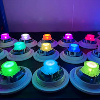 Lampe de table en plastique LED pour meubles, accessoires, homologation CE ROHS, télécommande, changement de couleur RGB, projecteur LED rechargeable 5W
