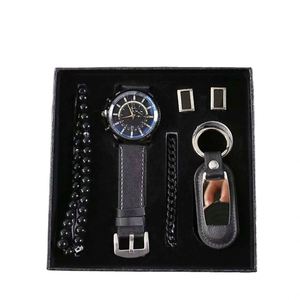 IStapromo Gifts Men's Fashion Watch Wallet Key Chain Perfume Set Father's Day Valentine's Day Birthday Gifts <b>Present</b> <b>Box</b> Luxury - Product Image 1