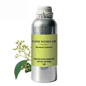 Wholesale Bulk clove nutmeg essential oil pure natural clove nutmeg oil for skincare therapeutic grade fragrance oil
