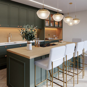 Isole da <span class=keywords><strong>Cucina</strong></span> per Esterni in Legno Massello <span class=keywords><strong>Verde</strong></span> Stile Americano Vintage, Personalizzate e Completamente Assemblate in Fabbrica - Product Image 2