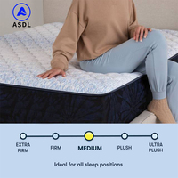Matelas en fibre de bambou tricotée douce 60*80*12 pouces, latex naturel, commande en ligne, matelas à ressorts ensachés en mousse à mémoire de forme