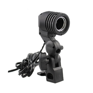 E27 싱글 램프 헤드 나사형 우산홀 조명 소켓 표준 버섯형 전구 액세서리 EU US 플러그 - Product Image 4