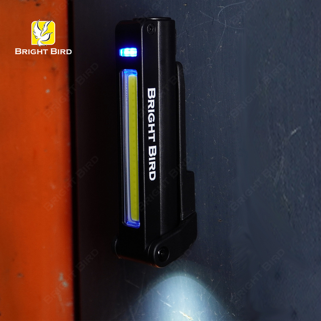 250 Lumen Mini Portable LED Cob Torch Light Dual Work Light with Magnetic Lamp & 240 Degree Clip for Workshop Use