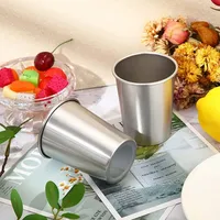 Tasses à bière en acier inoxydable monocouche pour camping en plein air, tasses à eau grande capacité, tasses à curling, tasses à thé au lait et à café