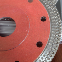 Disque de coupe en maille diamantée Turbo pressée à chaud, sans éclats, pour meuleuse d'angle, idéal pour carreaux de porcelaine vitrifiée
