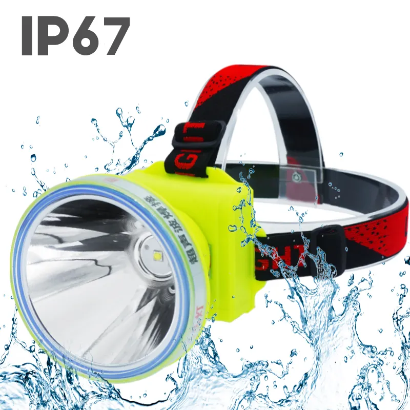 LED high brightness headlight outdoor long-range head mounted strong light lithium battery rechargeable miners lamp