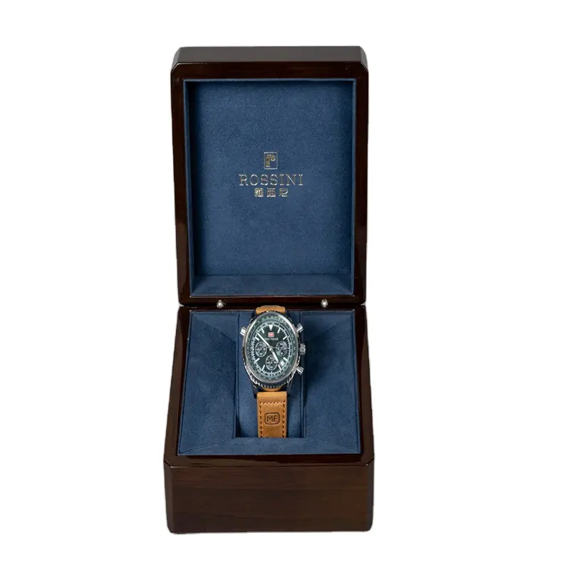 3 월 2024 일 엑스포 시계 상자 나무 가죽 상자 고급 보석 포장 시계 선물 웨딩 케이스 마그네틱 판지