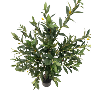 Arbre d'<span class=keywords><strong>olivier</strong></span> artificiel haut de gamme de 130 cm (4 pieds) en pot, réaliste, pour la décoration d'angle de bureau - Product Image 4