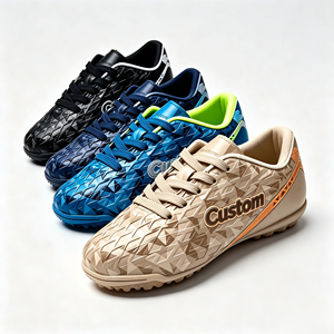 <span class=keywords><strong>Botas</strong></span> de Fútbol para Niños, con Tacos Moldeados en TPU, de Caña Baja, Malla Transpirable, Multicolor, para Entrenamiento en Césped <span class=keywords><strong>Artificial</strong></span> - Product Image 2