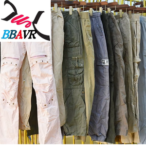 กางเกงคาร์โก้ Thrift Gracer สำหรับทุกเพศ ฤดูร้อน ผ้าโพลีเอสเตอร์/ผ้าฝ้าย ทุกขนาด เสื้อผ้ามือสองแบบมัด จากกวางตุ้ง - Product Image 2