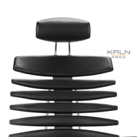 Fauteuil de direction ergonomique moderne KALN en cuir, design pivotant en forme de dinosaure, avec roulettes, mobilier confortable