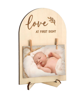 <span class=keywords><strong>Cadre</strong></span> <span class=keywords><strong>photo</strong></span> en bois <span class=keywords><strong>personnalisé</strong></span> avec gravure artisanale, nouvelle boîte à souvenirs pour bébé avec <span class=keywords><strong>photo</strong></span> d'échographie, cadeau unique pour les nouveaux parents - Product Image 2