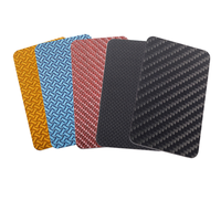 Tarjetas de visita digitales NFC de fibra de carbono negra de lujo a precio de fábrica