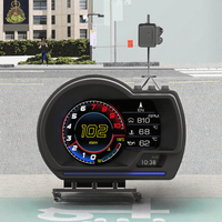 Wiiyii Nouvelle Version P6 OBD2+GPS Système Double Affichage Compteur de Vitesse Haute Résolution LCD pour Voitures Sans Délai Comprend la Consommation de Carburant
