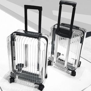 20 ''PC Smart Cool Clear Travel Cabin Equipaje Moda <span class=keywords><strong>Transparente</strong></span> Trolley Equipaje <span class=keywords><strong>Maleta</strong></span> de mano <span class=keywords><strong>Transparente</strong></span> 20 pulgadas - Product Image 1