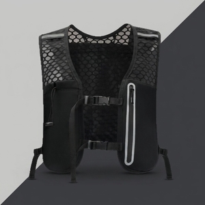 Bolsa de Peito Antiderrapante para Celular, Cinto de Hidratação para Corrida, Colete Ajustável para Corrida com Compartimento para Água - Product Image 1
