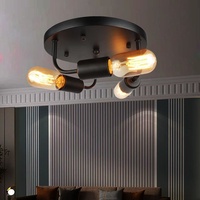 Plafonnier transfrontalier moderne pour restaurant, salle d'étude, magasin de vêtements, salon, avec douille E27 personnalisée