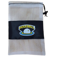 Sac à cordon OEM personnalisé de haute qualité pour balles de golf, en tissu maille polyester, avec impression de logo et de taille, pour usage domestique