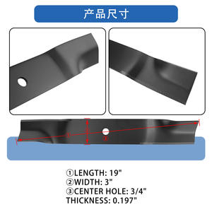 Cuchilla para cortacésped 01005337, paquete de 3 piezas de repuesto negras para usuarios de cortacéspedes - Product Image 5