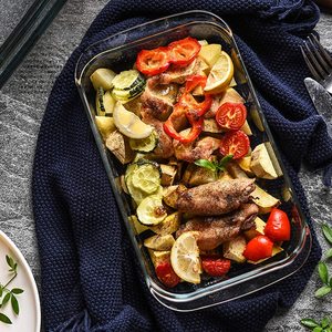 2024 in vetro trasparente teglia da forno in vetro <span class=keywords><strong>per</strong></span> la cottura di piccole casseruole oblunghe rettangolare teglia da forno in vetro - Product Image 5