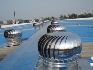 Ventilateur d'extraction non motorisé en acier inoxydable 300mm 500mm 800mm résistant aux typhons et à la corrosion pour poulaillers - Product Image 2