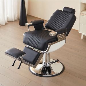 Muebles de Salón de Diseño Nuevo, Silla de Barbero Profesional Moderna, Ergonómica, Plegable, Portátil, de Cuero Sintético Negro, Personalizable de Fábrica al por Mayor - Product Image 5