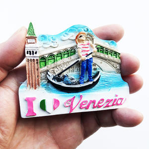 Aimants de réfrigérateur en résine peinte, souvenirs de voyage italiens, vente en gros transfrontalière directe fabricant, style européen - Product Image 6
