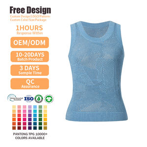 Vente en gros de tricots d'été vêtements de marque pour femmes pull sans manches à la mode pour femmes gilet haut - Product Image 2