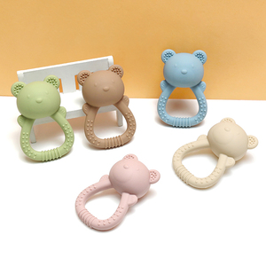 Bé giác quan đồ chơi Montessori giáo dục đồ chơi thực phẩm cấp Silicone nhẹ nhàng bé mọc răng <span class=keywords><strong>Chew</strong></span> an toàn mềm bé Teether sản phẩm đồ chơi - Product Image 5
