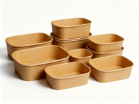 Bols jetables en bagasse naturelle compostables de 8 oz, résistants, pour crème glacée, salade, soupe, collation, dessert, pâtes