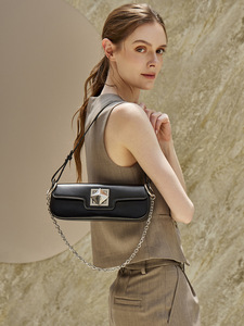 2026 New Women's Genuine Leather Underarm Shoulder <b>Bag</b> <b>Small</b> Fashion Crossbody with Chains Lightweight Adjustable Strap - Product Image 2
