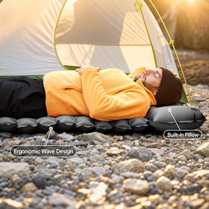 Colchoneta Inflable para <span class=keywords><strong>Camping</strong></span> de 15 cm de Grosor, con Bomba de Pie Integrada, Material de Nailon 40D y TPU - Product Image 5