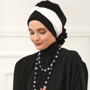 MOTIVE FORCE Vente en gros <span class=keywords><strong>de</strong></span> bonnets <span class=keywords><strong>de</strong></span> créateurs à la mode Turban brodé personnalisé arabe musulman Khimar Hijab instantané du Moyen-Orient - Product Image 1