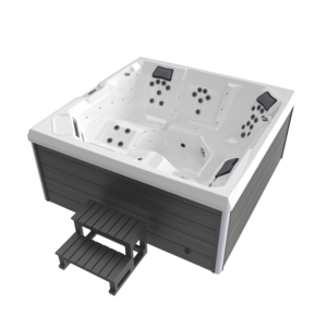 Moderne <span class=keywords><strong>Deluxe</strong></span> Lumière LED Spa Extérieur Bain à Remous 5 Personnes Rectangle Grand pour Villas Hôtels Gymnases Massage Luxueux pour - Product Image 6