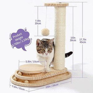 Cao cấp sisal mèo gãi bài + leo Khung trong một mảnh. Mèo sẽ cào điên cuồng và móng vuốt sẽ không bị bẩn. - Product Image 5