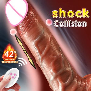 Оригинальный заводской 12-дюймовый реалистичный вибратор-фаллоимитатор с дистанционным управлением, из мягкого силикона, для женщин - Product Image 4