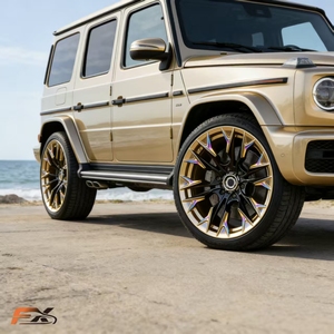 Rines de Aleación de Aluminio Forjados Personalizados Todoterreno de 16-20 Pulgadas, Color Negro Llama Arcoíris, 6*139.7, para JEEP/Wrangler - Product Image 3