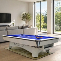 Table de billard professionnelle sur mesure 9 pieds en chêne massif avec système de retour de billes en cuir K66, plateau en ardoise Jiujiang, haute qualité